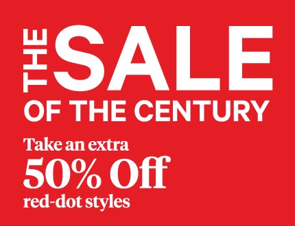 快抢！低至2折！折扣区红标额外50% off！Sale of the Century | C21