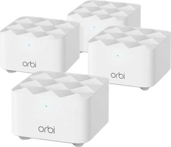 NETGEAR-Orbi AC1200双频Wi-Fi系统（4件装）-白色