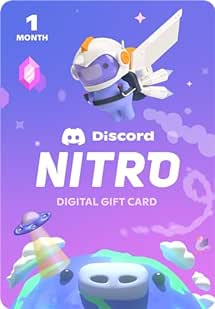 Amazon.com: Discord Nitro 1-Month Subscription Gift Card [Digital Code] : Everything Else