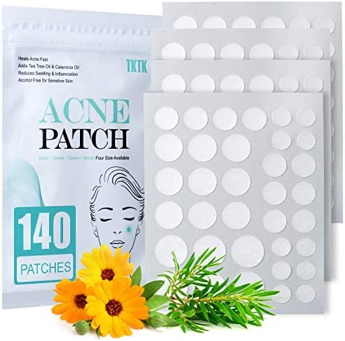 Amazon.com: Acne Patch Pimple Patch, 4 Sizes 140 Patches Acne Absorbing Cover Patch, Hydrocolloid Invisible Acne Patches For Face
