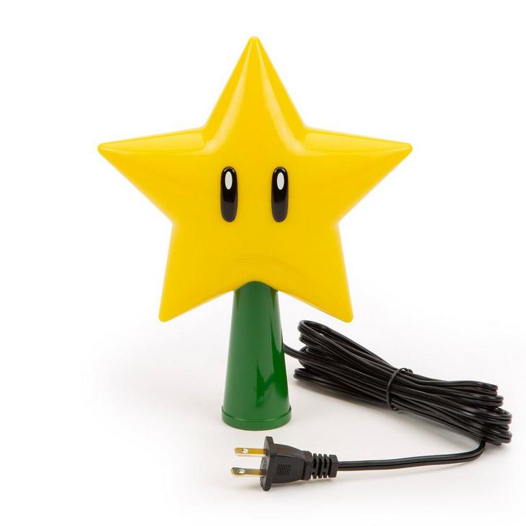 Nintendo Super Mario Super Star Light-Up Tree Topper圣诞树灯