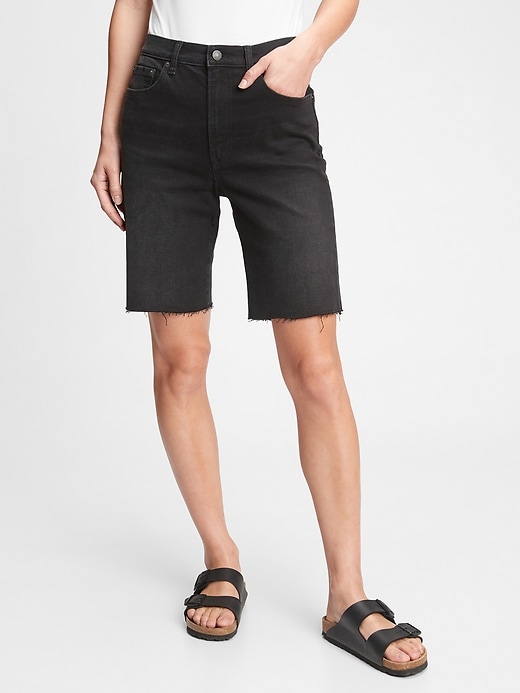 Gap 9'' High Rise Denim Bermuda Shorts With Washwell $5.48 (原价$59.95) 需使用折扣码MORE