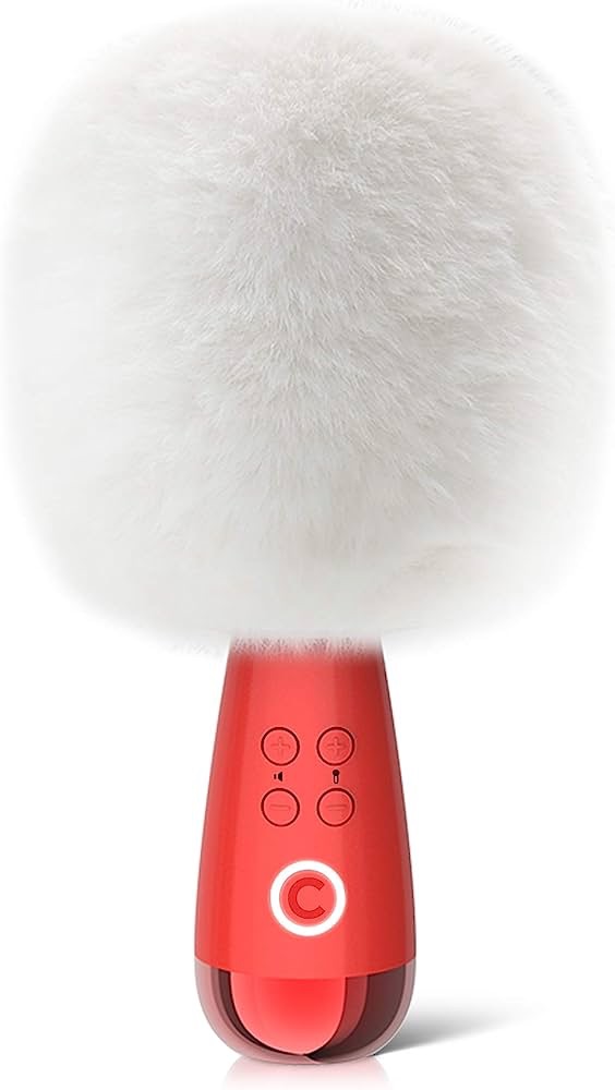 Amazon.com: CALF Speaker Microphone Wireless Karaoke Bluetooth Speaker Mic Sound All in 1 Mic Built in Sound Portable Mini Handheld Mic Speaker Singing Home KTV Party Micro for All Smartphones (Fluffy) : Musical Instruments