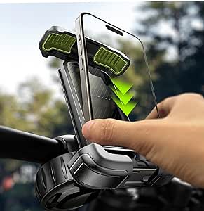 Amazon.com: LISEN Motorcycle Phone Mount, 2024 Upgrade Bike Phone Holder [Ultra Stable], Bicycle Phone Mount Handlebar Cell Phone Clamp for Scooter 