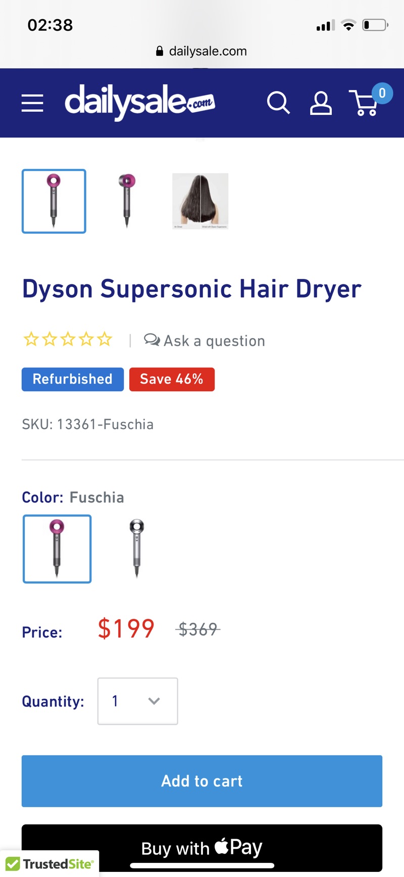 Dyson 戴森 Supersonic 吹风机 翻新