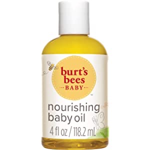 Burt’s Bees小蜜蜂婴儿滋养婴儿润肤油，三瓶装，