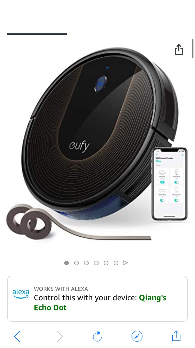 Amazon.com: eufy by Anker, BoostIQ RoboVac 30C, Robot Vacuum Cleaner, Wi-Fi, Super-Thin, 1500Pa Suction, Boundary Strips Included, Quiet, Self-Charging Robotic Vacuum智能扫地机器人