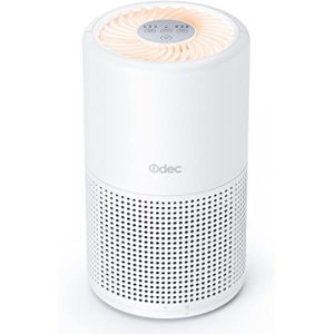 Air Purifiers for Home, Air Cleaner with 3 Stage Filtration 5 Timer Settings Night Light