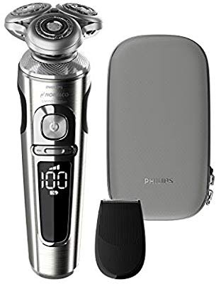 飞利浦最新9系剃须刀Philips Norelco 9000 Prestige Electric Shaver with Precision Trimmer and Premium Case, SP9820/87: Beauty