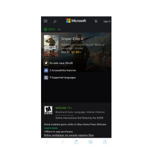 $5.99 Buy Sniper Elite 4 | Xbox 为