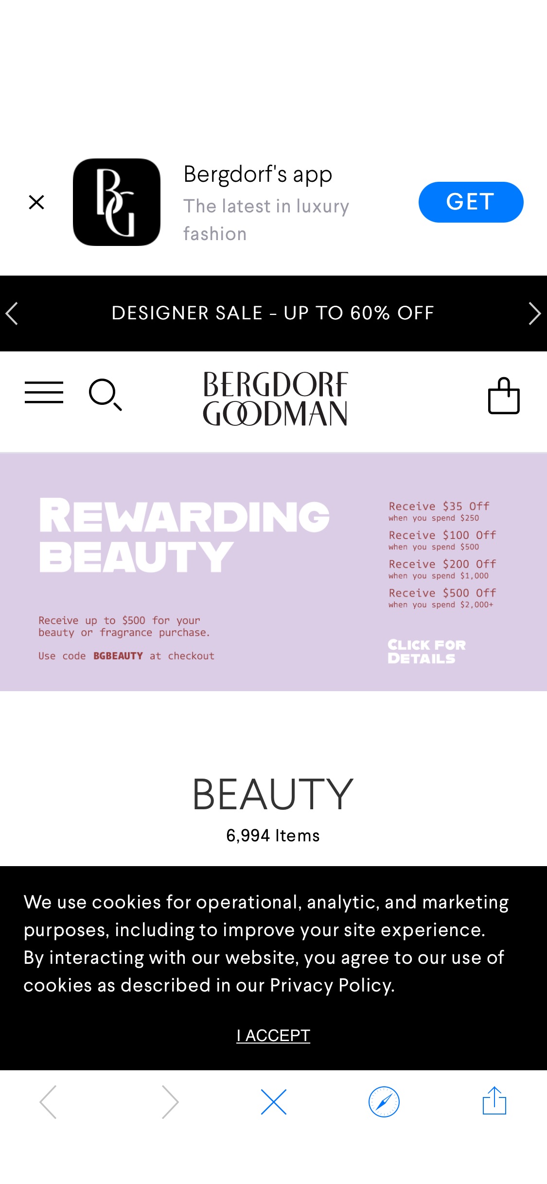 Beauty Products at Bergdorf Goodman
美妆护肤满减活动