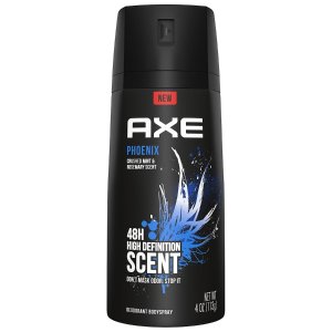 2-Count 4-Oz Axe Body Spray Deodorant + 2 count Colgate Toothpaste