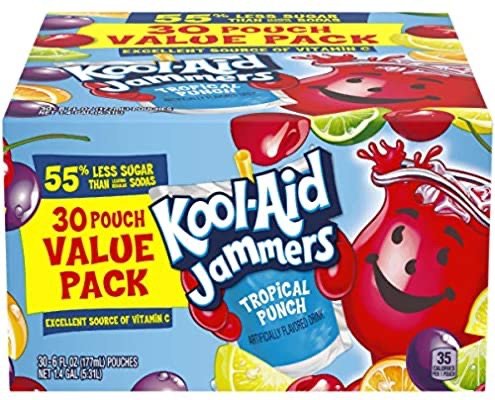 Kool-Aid 热带水果味儿童饮料 30包促销 低糖版