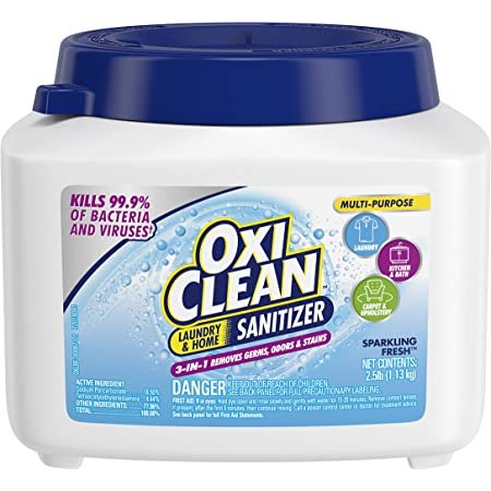 OxiClean Powder Sanitizer for Laundry, Fabric, and Home, 2.5 lb