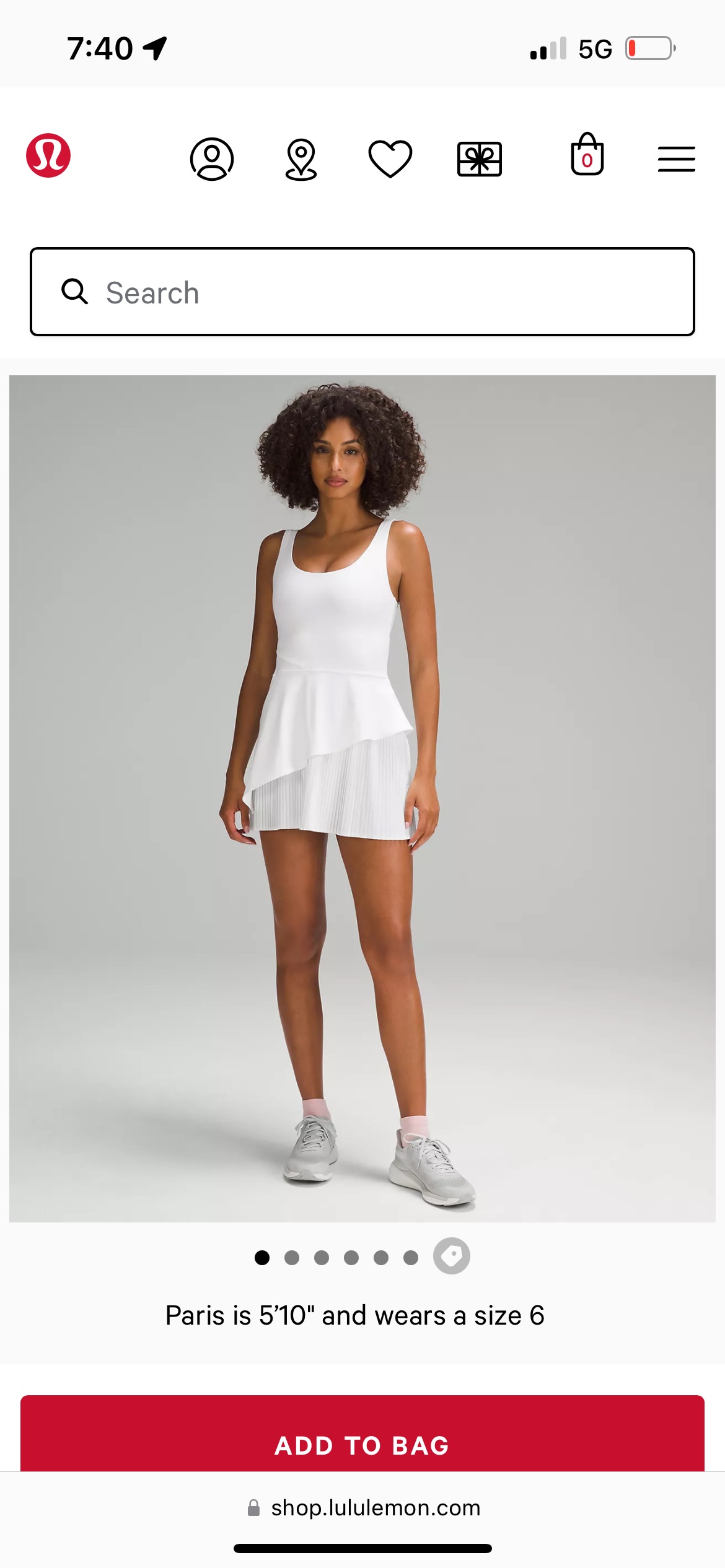 Scoop-Neck Pleated Tennis Dress | Women's Dresses | lululemon