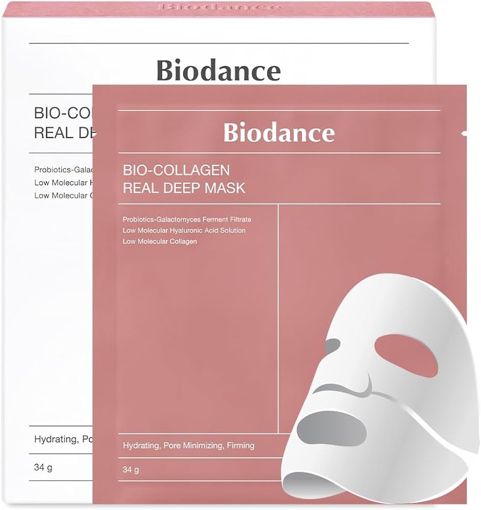 Amazon.com : BIODANCE Bio-Collagen Real Deep Mask, Hydrating Overnight Hydrogel Mask, Pore Minimizing, Elasticity Improvement, 34g x4ea : Beauty & Personal Care