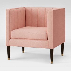 Soriano Channel Tufted Chair Blush - Project 62 : Target