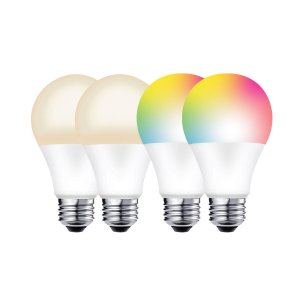 Jetstream 智能灯泡套件：2个白色+2个彩色 智能灯泡
