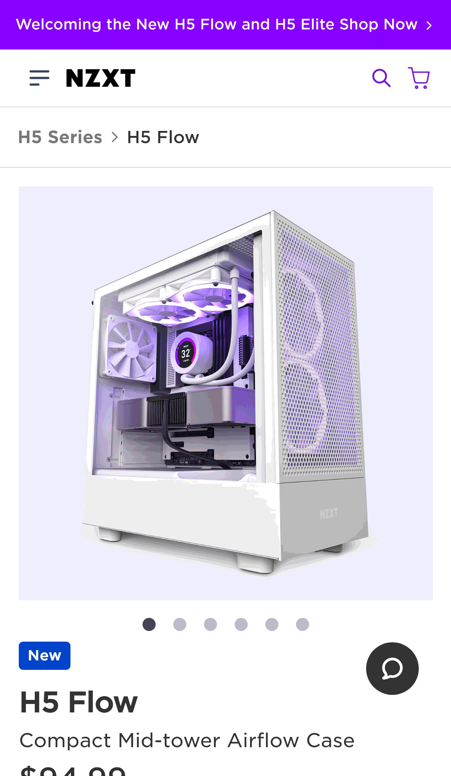 H5 Flow | High Airflow Gaming PC Case | NZXT