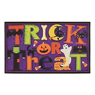 Halloween Trick or Treat Rectangular Doormat