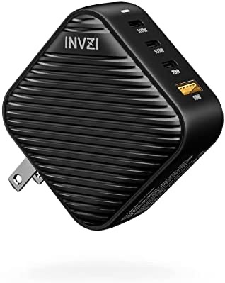 Amazon.com: INVZI 100W USB C Multiport Charger, GaN III 4-Port 快速充电头 三个C口一个USB A 口，C口最大100W