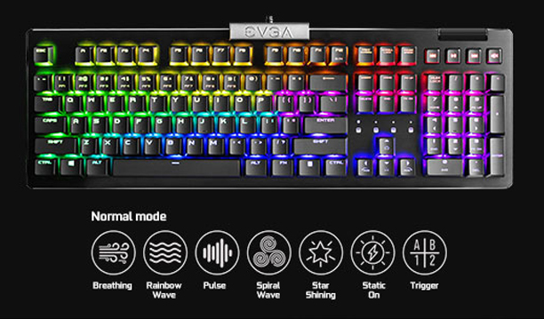 EVA Z15 RGB机械键盘，速度银轴，热插拔(带音量滚轮, usb和3.5mm音频接口) 比亚香款
EVGA Z15 RGB Mechanical Gaming Keyboard, Linear Switch, RGB Backlit LED, Hot Swappable Kailh Speed Silver switch.