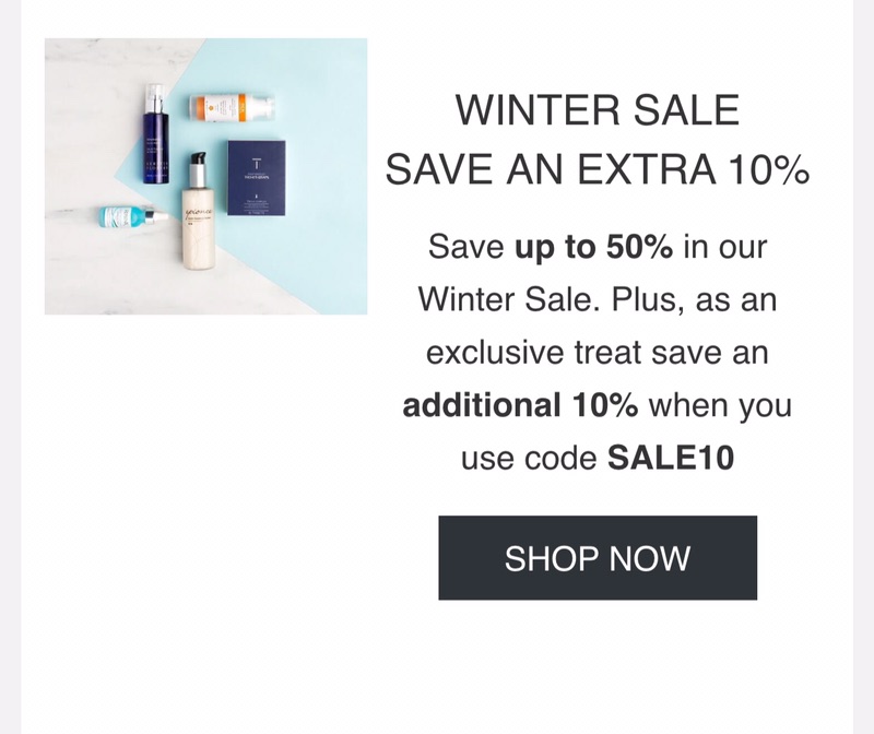 Save up to 50% | SkinStore 清仓区促销货品低至5折，额外9折