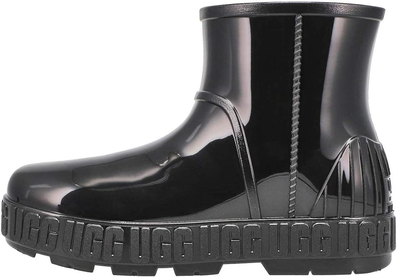 Amazon.com | UGG Women's Drizlita Boot, Black, 9 | Rain Footwear