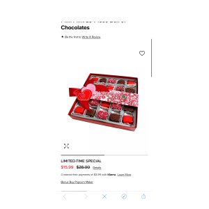 $15.99 Frango Chocolates Valentine s Day Decorated Heart Milk Mint 25-Piece Box of Chocolates & Reviews - Food & Gourmet Gifts - Dining - Macy s