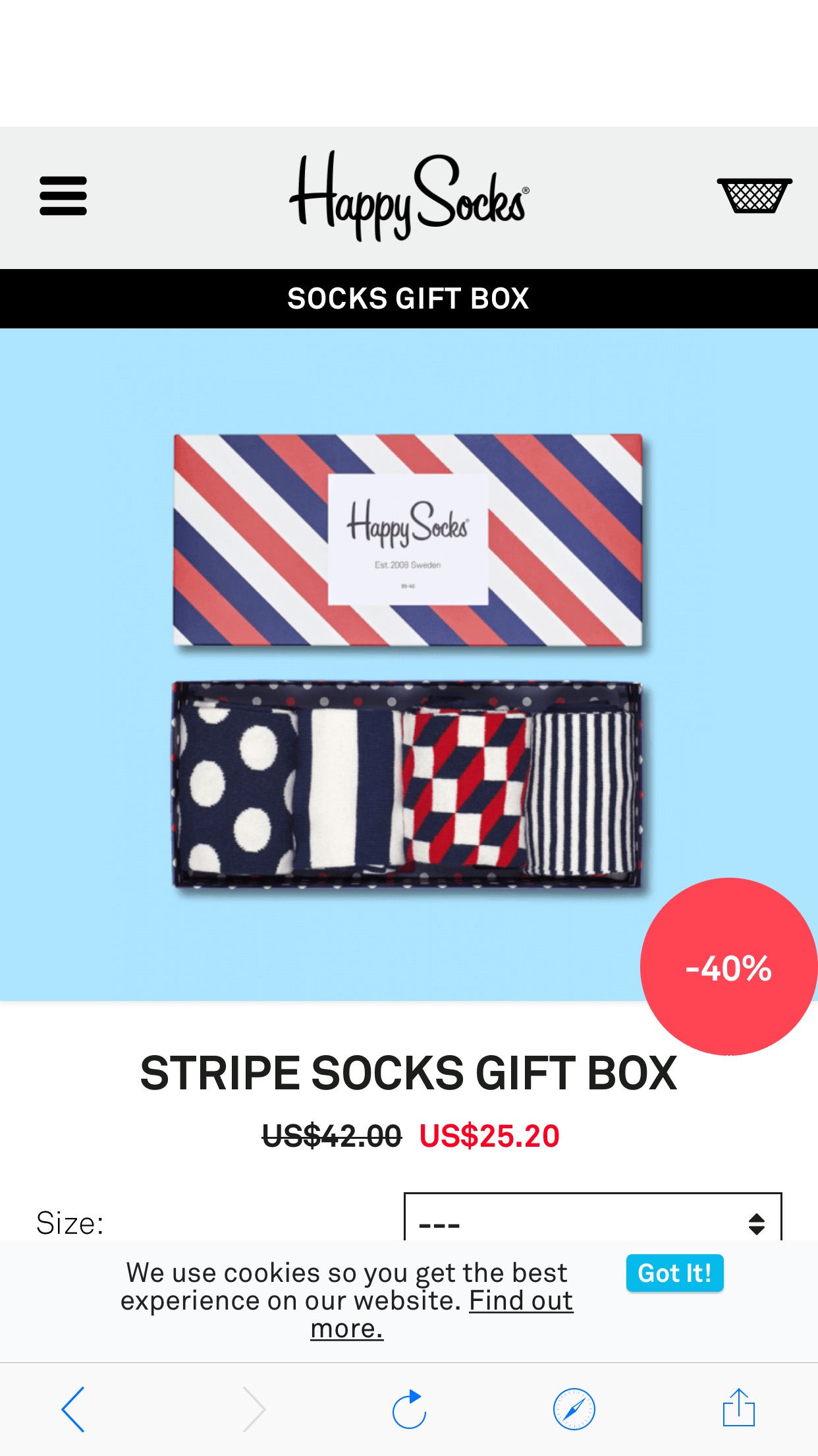 Stripe Socks Gift Box: Stripe | Happy Socks 礼盒