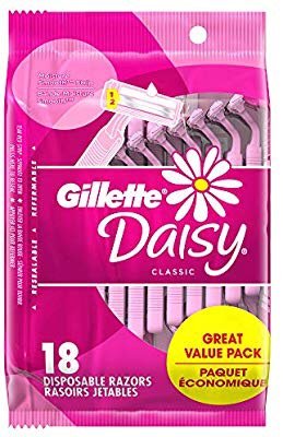 Gillette Daisy Classic Women’s Disposable Razor, 18 Razors