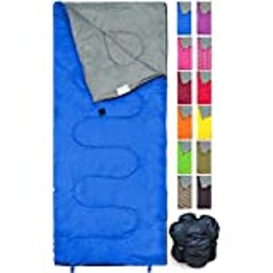 $12 Amazon.com : KingCamp Envelope Sleeping Bag 3 Seasons Sleeping Bag, Great for Kids, Boys, Girls,睡袋