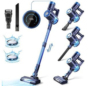 $79.99 Amazon.com - PRETTYCARE Cordless Vacuum Cleaner with LED Touch Display, 4 in 1 Stick Vacuum 35 Mins Runtime & Ultra-Quiet & Detachable Battery Lightweight Vacuum四合一无绳吸尘器史低