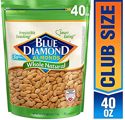 Blue Diamond Almonds生杏仁40 Ounce