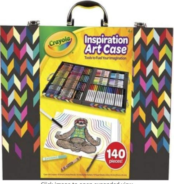 Crayola想象灵感艺术140件,,给孩子们的礼物,4岁,5,6,7