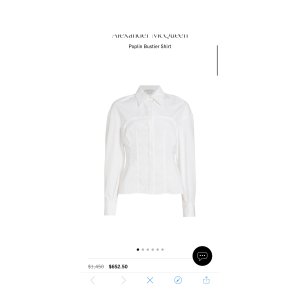 $652.5 Shop Alexander McQueen Poplin Bustier Shirt | Saks Fifth Avenue