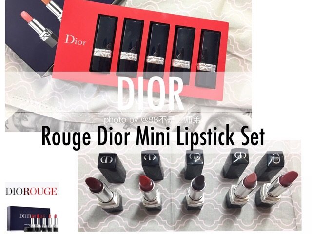 Dior 2017节日口红套装试色