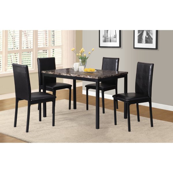 Roundhill Furniture 餐桌餐椅5件套