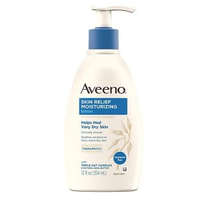 $4.58 Aveeno 天然乳木果油和三燕麦复合物护肤乳