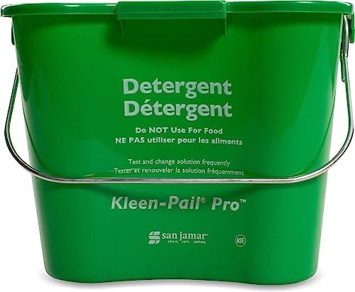 Amazon.com: San Jamar Kleen-Pail® Plastic Pro Cleaning Bucket 3 Quarts Green : Health & Household