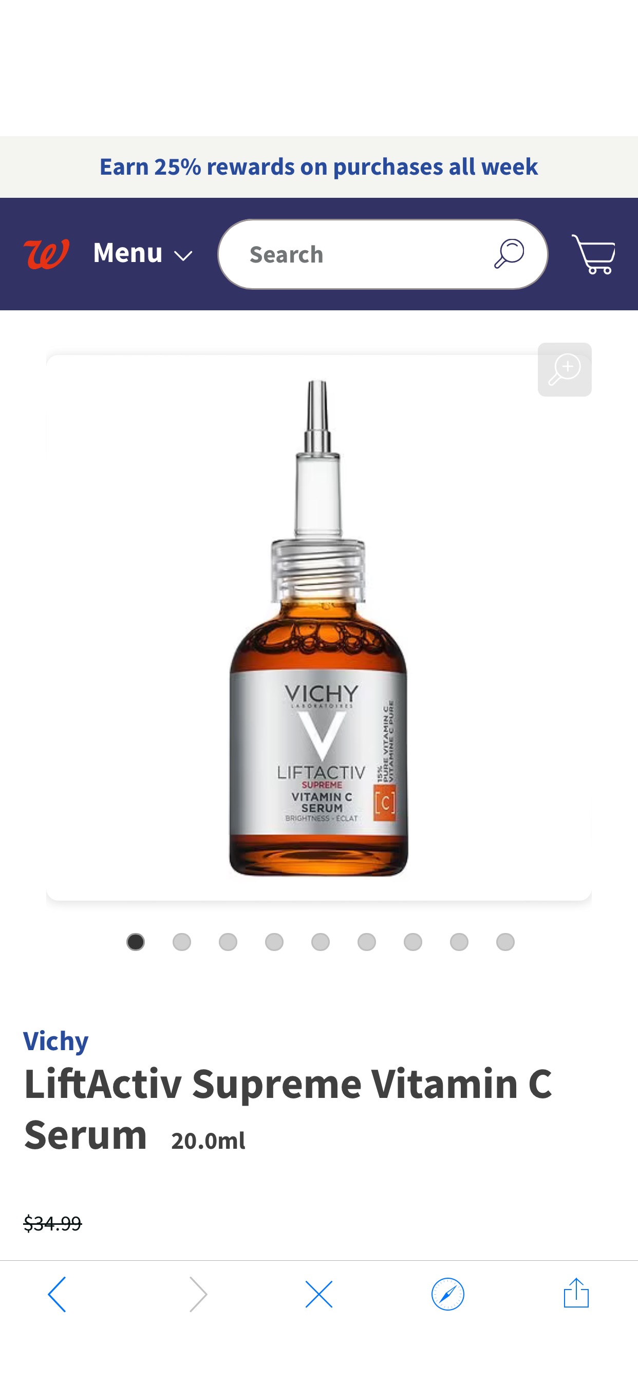 Vichy LiftActiv Supreme Vitamin C Serum | Walgreens