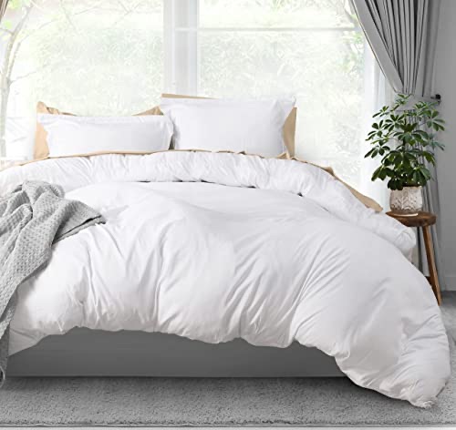 Amazon.com: Utopia Bedding Duvet Cover Queen Size Set - 1 Duvet Cover with 2 Pillow Shams - 3 Pieces Comforter Cover with Zipper Closure - Ultra Soft Brushed Microfiber, 90 X 90 Inches (Queen, White) 