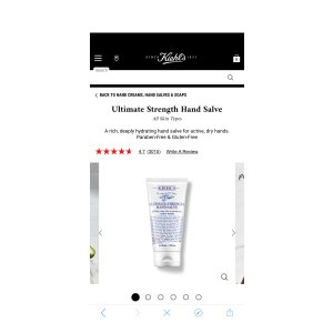 $18 Ultimate Strength Hand Salve – Hand Salve – Kiehl’s