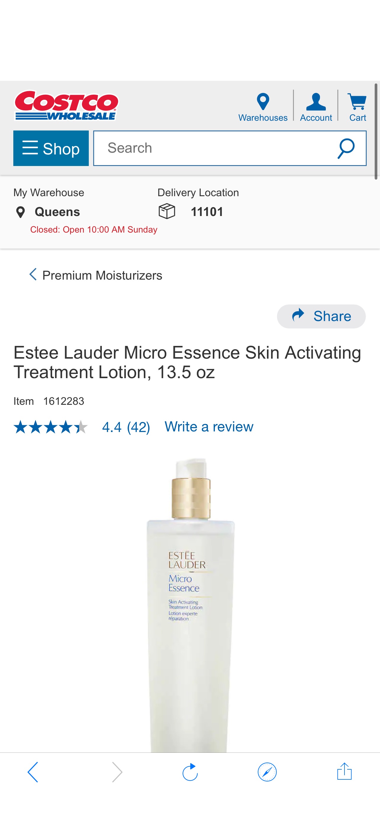 Estee Lauder Micro Essence Skin Activating Treatment Lotion, 13.5 oz | Costco
