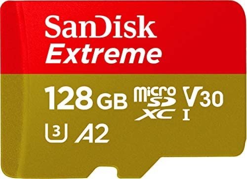 128GB Extreme U3 A2 V30 microSDXC