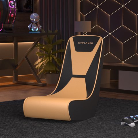 GTRACING Faux Leather Floor Rocker Video Gaming Chair