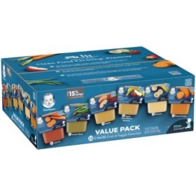 Gerber 2nd Foods Fruit & Veggie Value Pack (4 oz., 30 ct.)婴儿二段果蔬泥