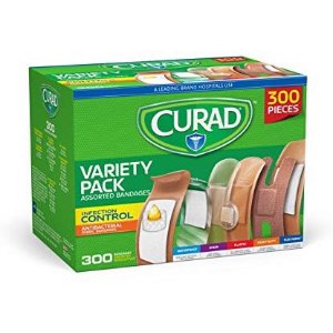 Curad 创可贴，300枚，共6种类型和尺寸