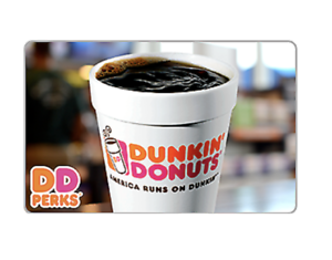 Dunkin’ Donuts $25 电子礼卡限时优惠
