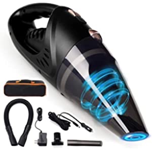 汽车吸尘器，Amazon.com: Portable Car Vacuum Cleaner: High Power Corded Handheld Vacuum w/ 16 foot cable - 12V - Best Car & Auto Accessories Kit for Detailing and Cleaning Car Interior: Automotive